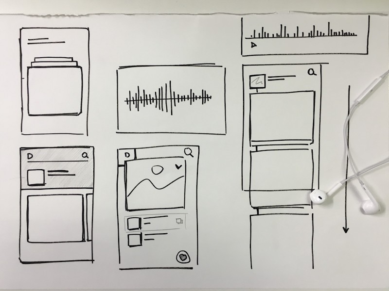 Paper interface sketches